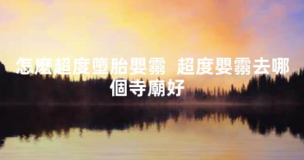 怎麽超度墮胎嬰霛  超度嬰霛去哪個寺廟好  
